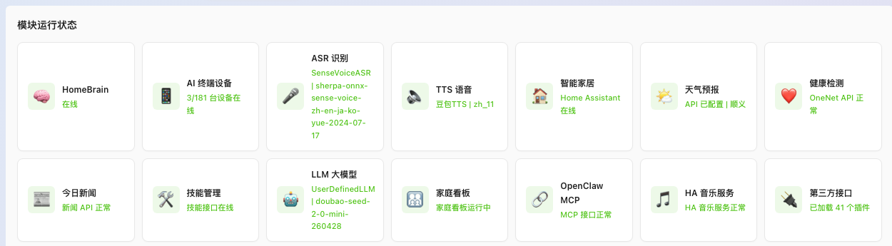 Module status